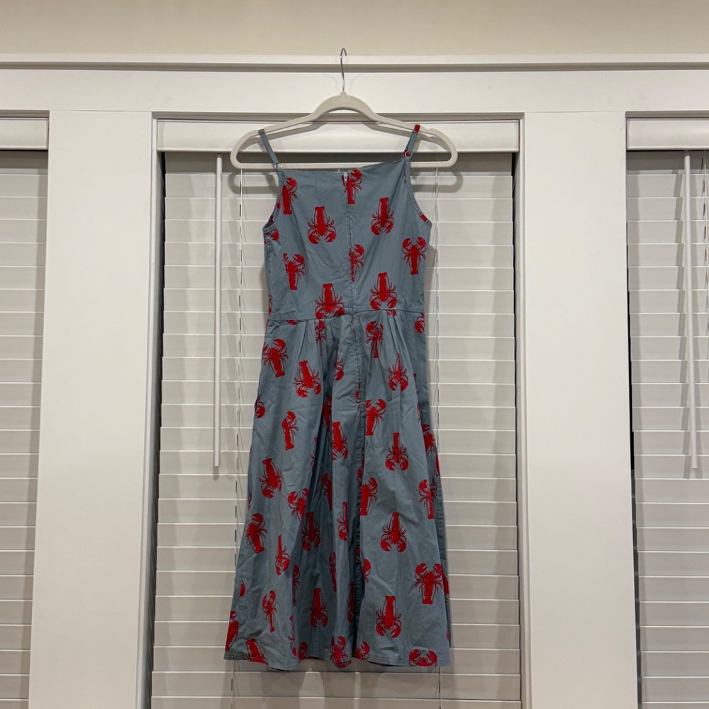 ModCloth Banned Retro Spaghetti Strap Lobster Dress - Picture 2 of 4